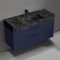 Floating Bathroom Vanity, Modern, Blue, 48